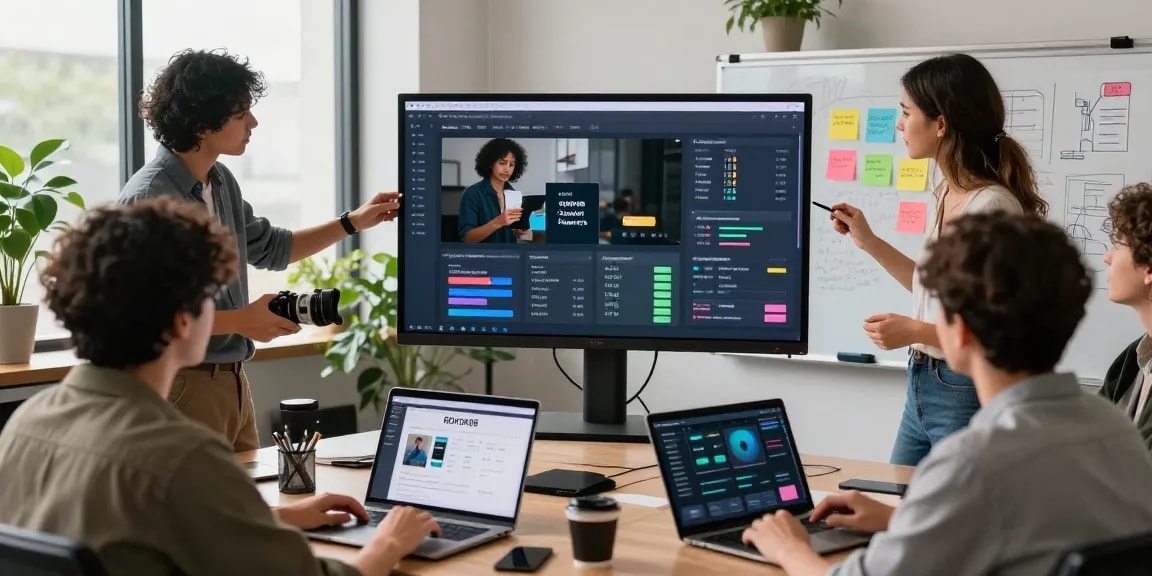 Creative collaboration at ROKOK88 digital studio, showcasing innovative episode analytics.