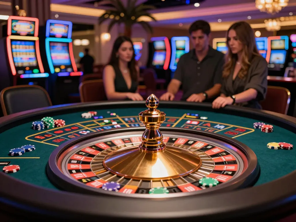Engaging roulette gameplay at trang chủ tt88 featuring vibrant, colorful chips and an excited atmosphere.