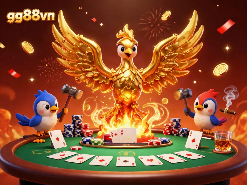 Experience unmatched thrills at gg88vn with a vibrant casino scene, showcasing epic gaming elements.